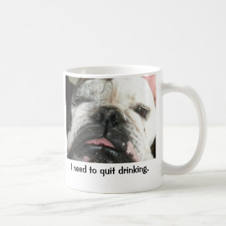 Café "Necesito abandonar el beber" de la taza