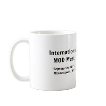 "Necesito taza de la reunión de la MOD del café"