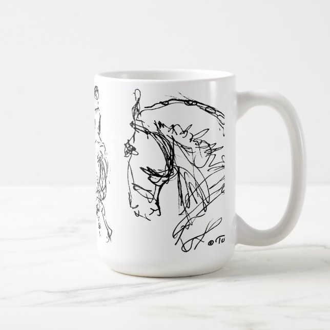 Café Negro de la taza de los caballos del Dressage (Derecha)