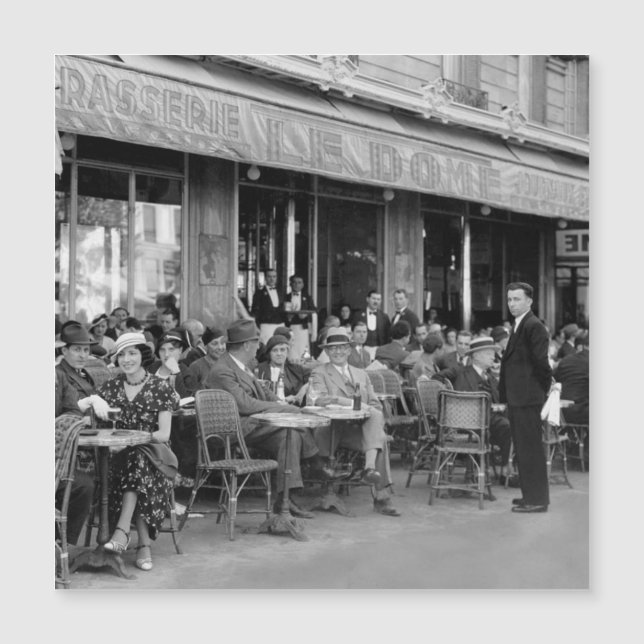 Café negro y blanco de París (Anverso)