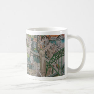Café Newcastle sobre Tyne a través de la taza de los