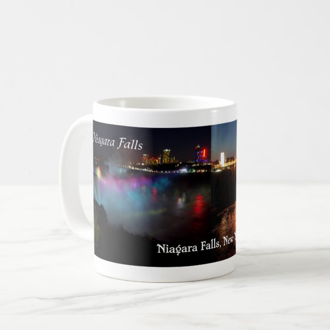 Café Niagara Falls y taza del puente de la paz (Anverso izquierdo)