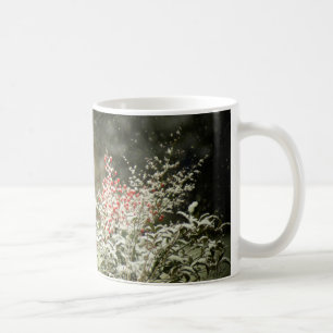 Café Nieve del invierno en la taza de la foto de las