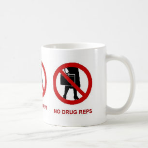 Café Ninguna taza de los viajantes de la droga