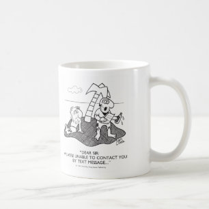 Café Ninguna taza de Texting