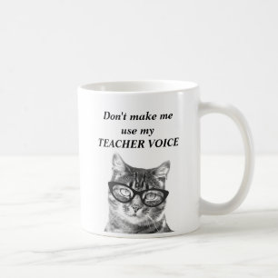 Café No haga que utiliza mi taza divertida del gato de