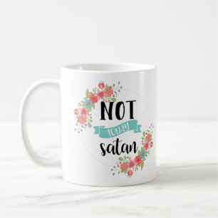 Café No hoy taza divertida de Satan