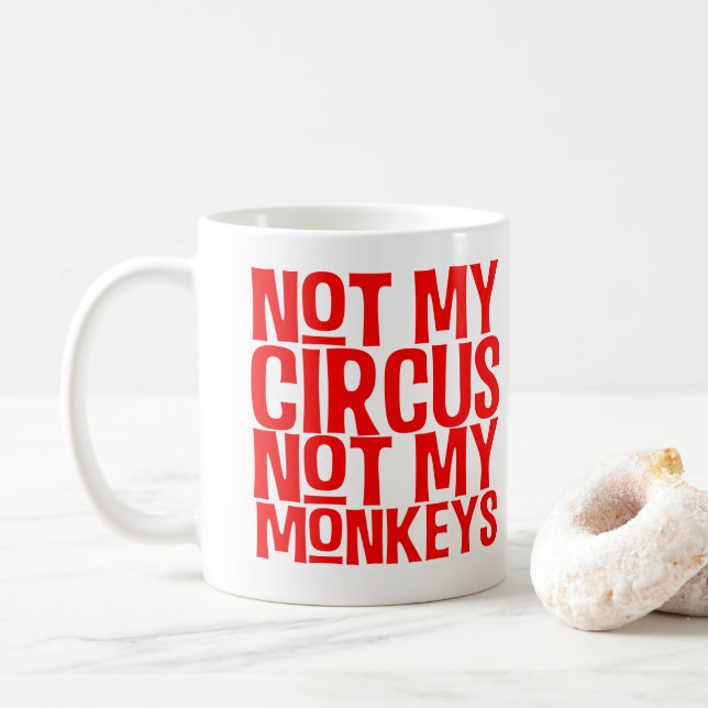 Café No mi circo no mi taza de los monos (Con donut)