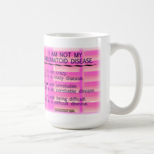 Café No soy mi taza reumatoide de la enfermedad