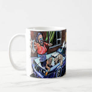 Café No toques la taza de auto