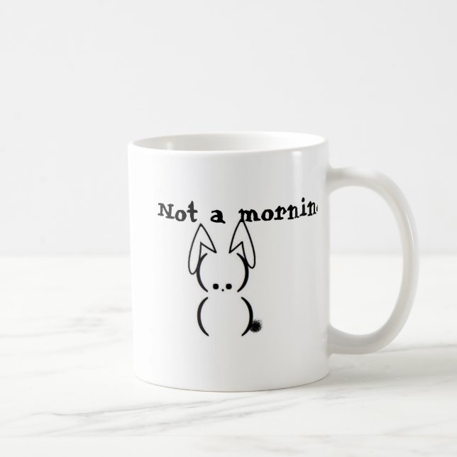 Café No una taza del conejito de la mañana (Derecha)