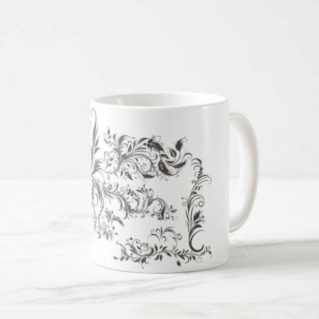 Café Noir barroco - Diseño de taza con ornamental oscur (Anverso derecho)