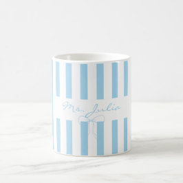 Café Nombre personalizado taza de agradecimiento a la m