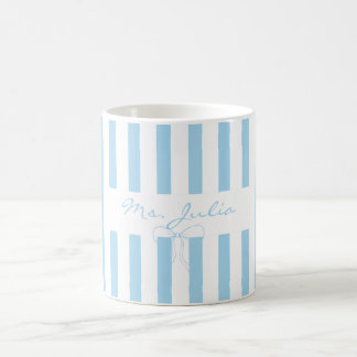 Café Nombre personalizado taza de agradecimiento a la m