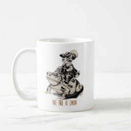 Café ¡Nosotros Cabalgamos al Amanecer! Taza de Gatito M