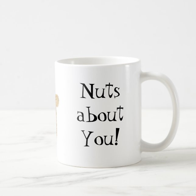 Café "Nueces sobre usted!" Taza de la ardilla (Derecha)
