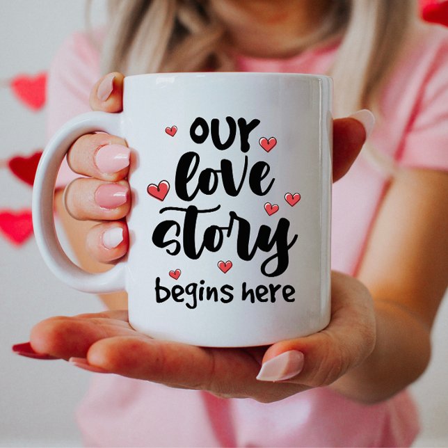 Café Nuestra taza de historias de amor, regalo romántic (Subido por el creador)