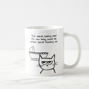 Café Nueva taza divertida de la mamá - el gato es