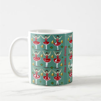 Café Nueve damas bailando, 9º día de la taza de Navidad