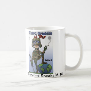 Café Nuevos terceros graduadores en la taza de la