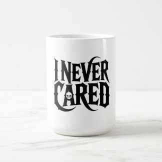 Café "NUNCA ME IMPORTÓ" Taza de cráneo gótico - Tipogra