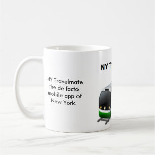 Café NY Travelmate taza blanca clásica de 11 onzas