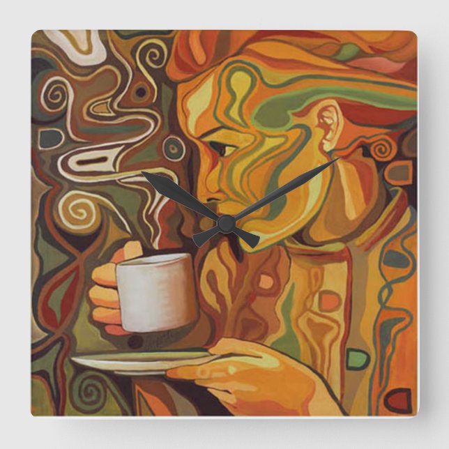 Café o reloj de pared de té (Anverso)