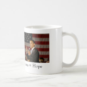 Café Obama = taza de la esperanza