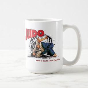 Café Obstrucción de la taza del judo hacia fuera