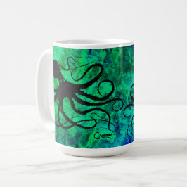 Café Octopus de Sybille - 15 oz. Taza