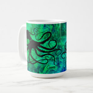 Café Octopus de Sybille - 15 oz. Taza