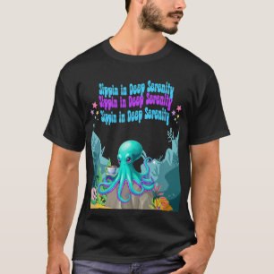 Café Octopus Lover - Camiseta costera de la mañana