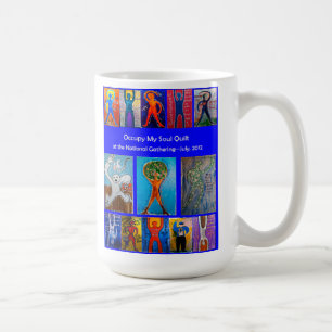 Café Ocupe mi taza de acopio nacional del edredón del