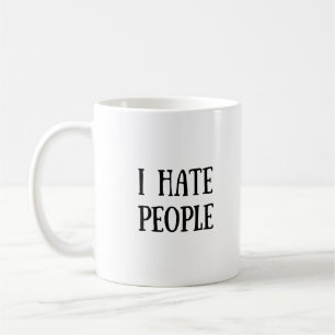 Café Odio la taza de la gente