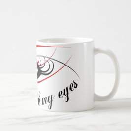 Café Oigo con mi taza de los ojos