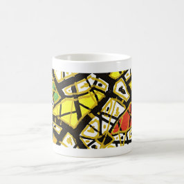 Café ORO – Taza de arte gigante | Diseño de lujo abstra