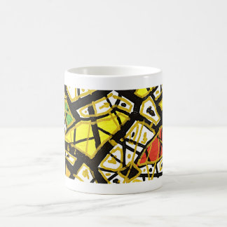 Café ORO – Taza de arte gigante | Diseño de lujo abstra