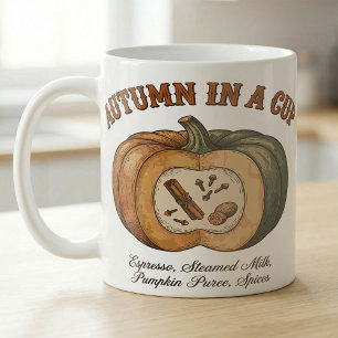 Café Otoño en una Taza Ingredientes para Latte de Otoño