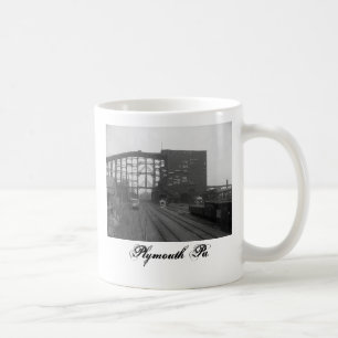 Café PA de Plymouth. Taza del triturador del carbón
