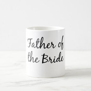 Café padre de la taza de la novia