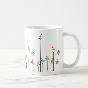 Café Pájaros del pío de Whimscal y taza punteada