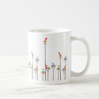 Café Pájaros del pío de Whimscal y taza punteada
