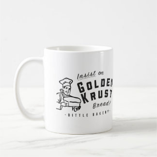 Café Panadería "Krust de oro" de Bittle taza del