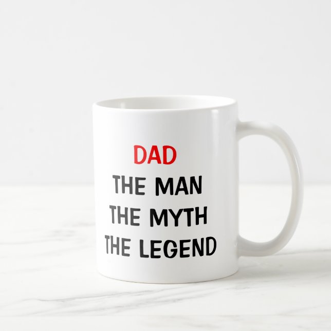 Café Papá la taza de la leyenda del mito del hombre (Derecha)
