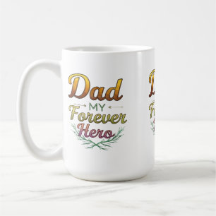 Café Papá, Mi Primer Héroe Taza Clásica de 15 oz