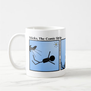 Café Paquete divertido su propia taza de Stickman del