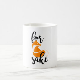 Café Para el motivo del Fox - blanco taza de la obra