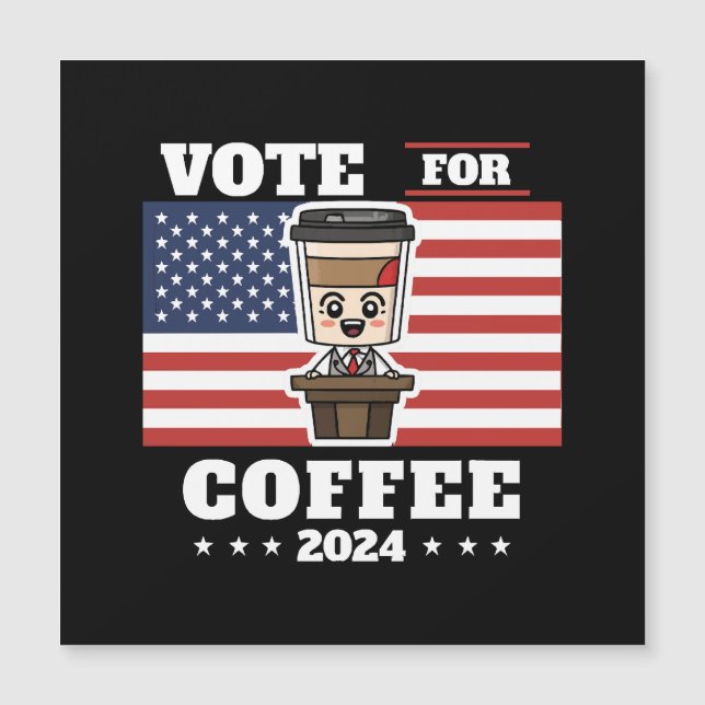Café para presidente, vota por café (Anverso)