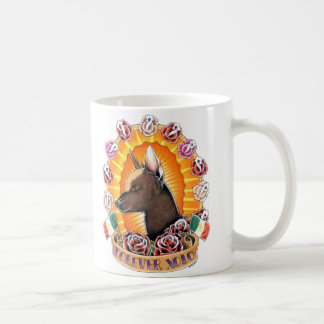 Café Para siempre taza del tatuaje de Xolo