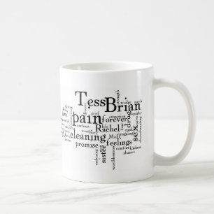 Café Para taza de la nube de la palabra de la primavera